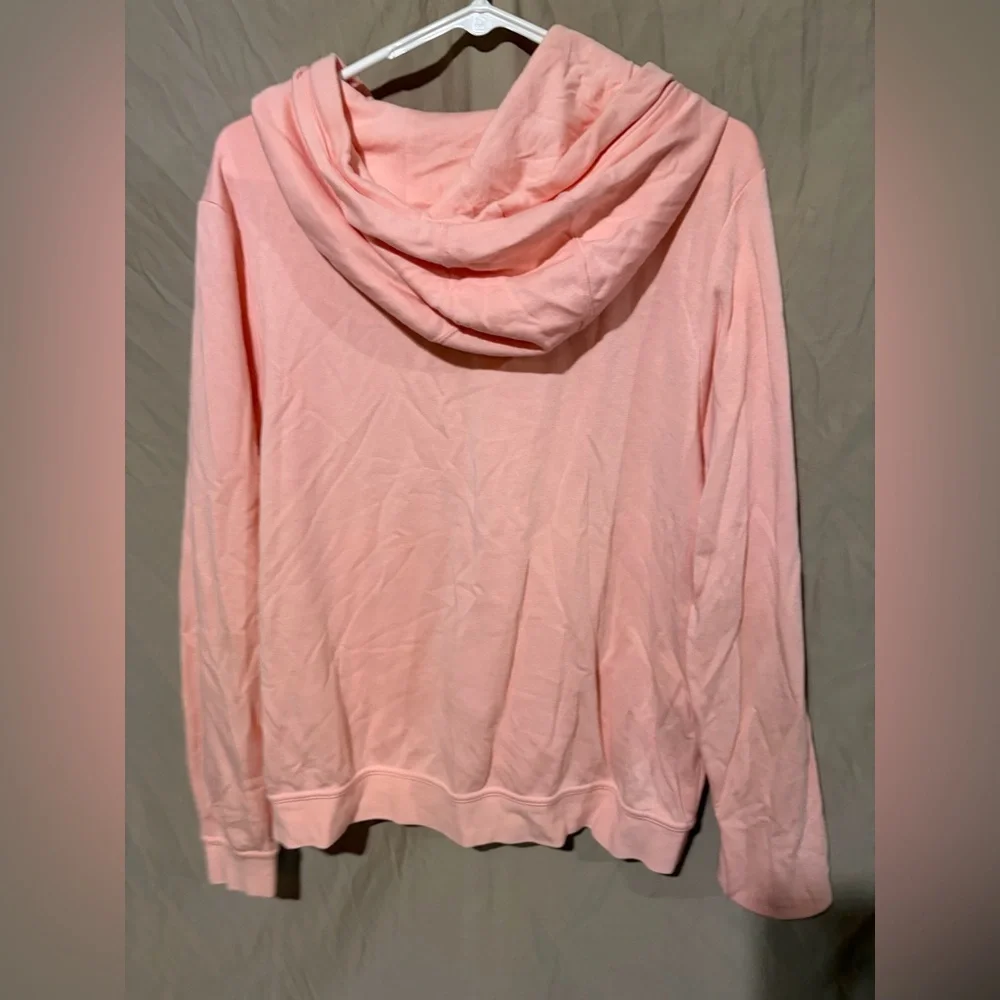 Nike Peach Colored  Pullover Hoodie with Golden Logo